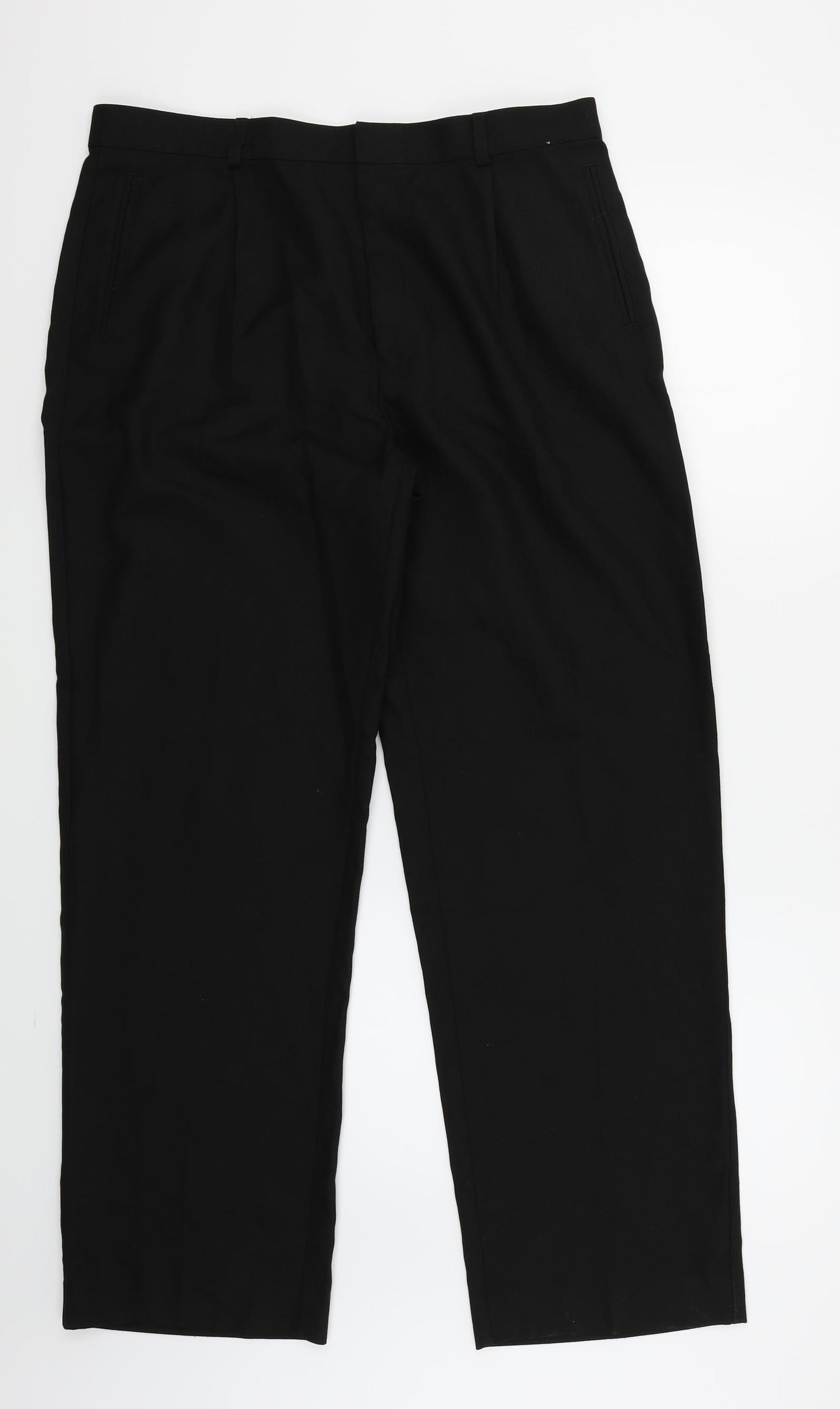 Trutex Mens Black   Trousers  Size 34 in L28 in