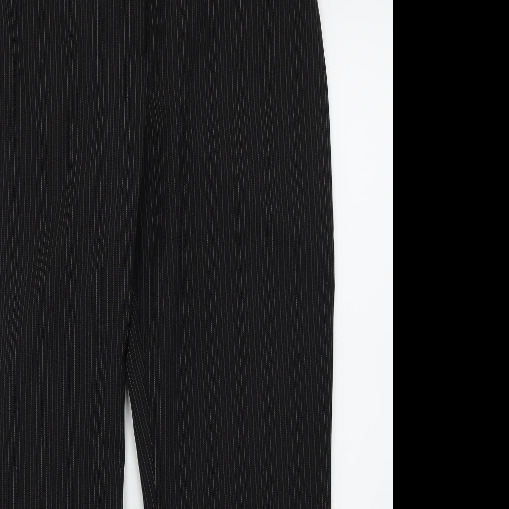 BHS Womens Black Striped  Trousers  Size 12 L26 in