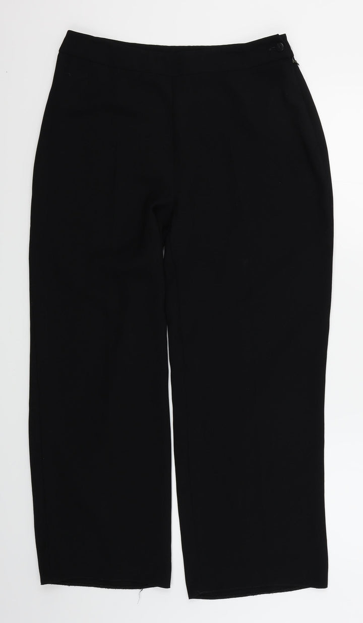 BHS Womens Black   Trousers  Size 12 L26 in