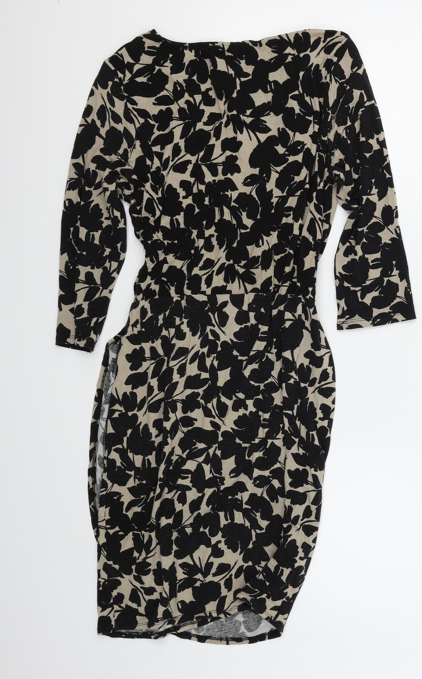 Atmosphere Womens Brown Floral  Wrap Dress  Size 10
