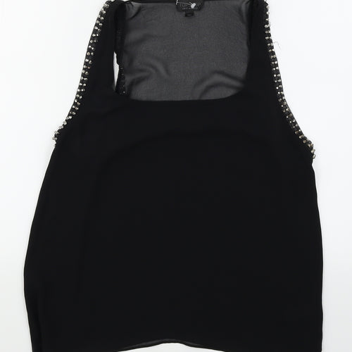 Topshop Womens Black   Basic T-Shirt Size 12