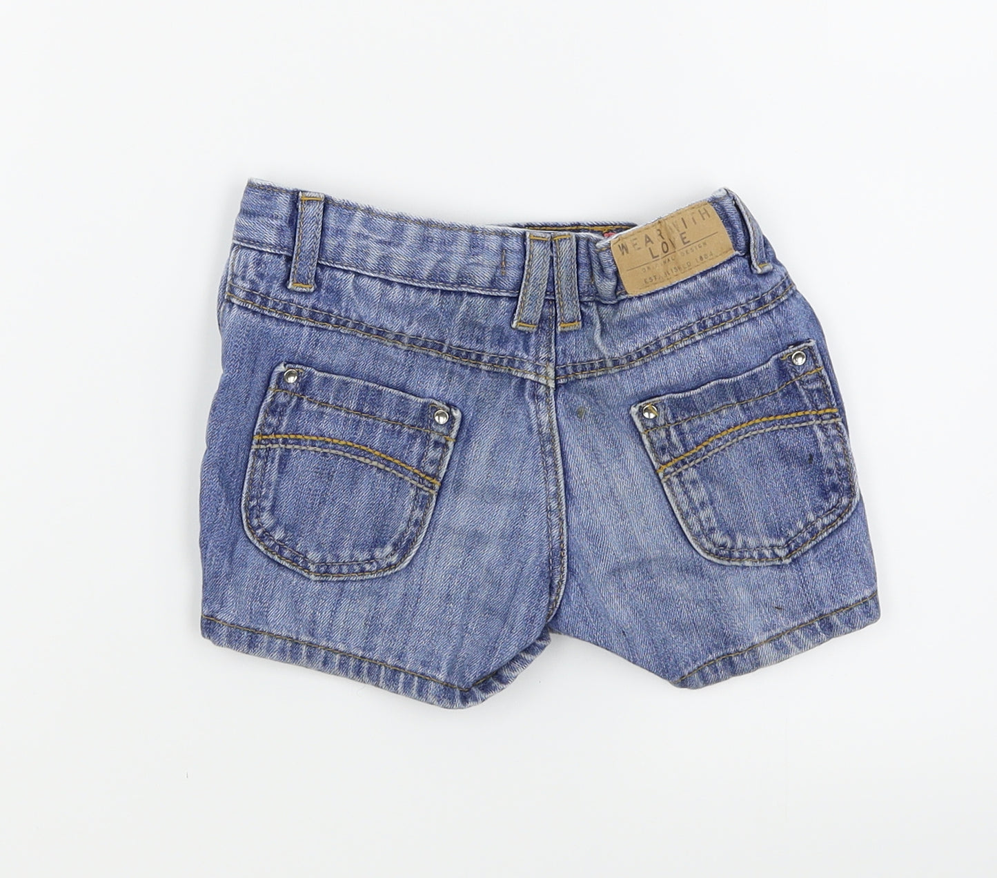 Indigo Girls Blue  Denim Hot Pants Shorts Size 3-4 Years