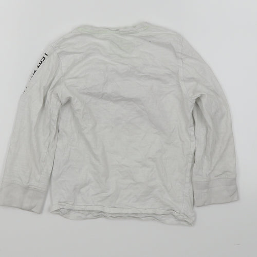 Blue Zoo Boys White   Basic T-Shirt Size 4-5 Years