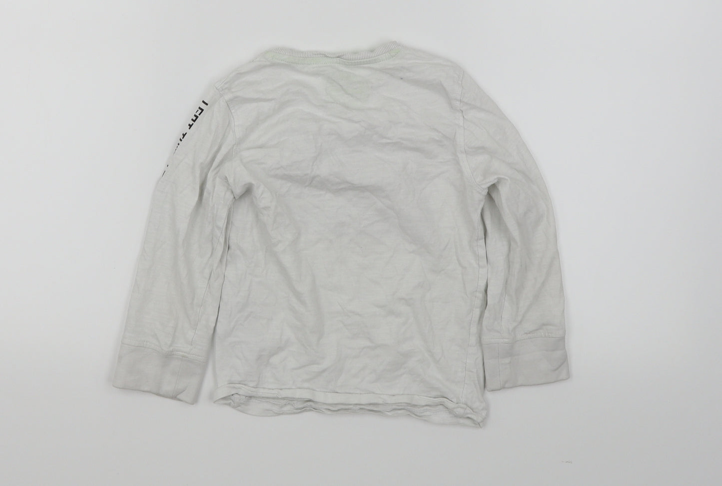 Blue Zoo Boys White   Basic T-Shirt Size 4-5 Years