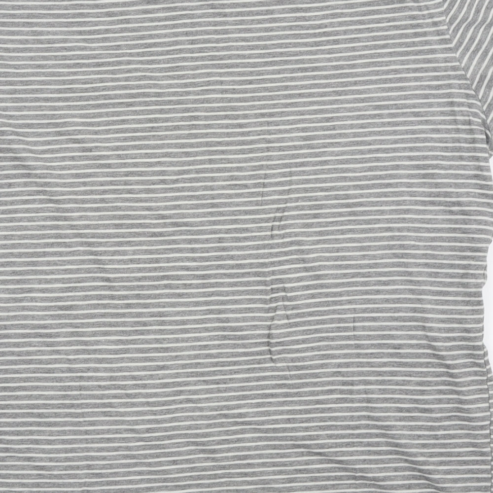 jack and jones Mens Grey Striped   T-Shirt Size XL