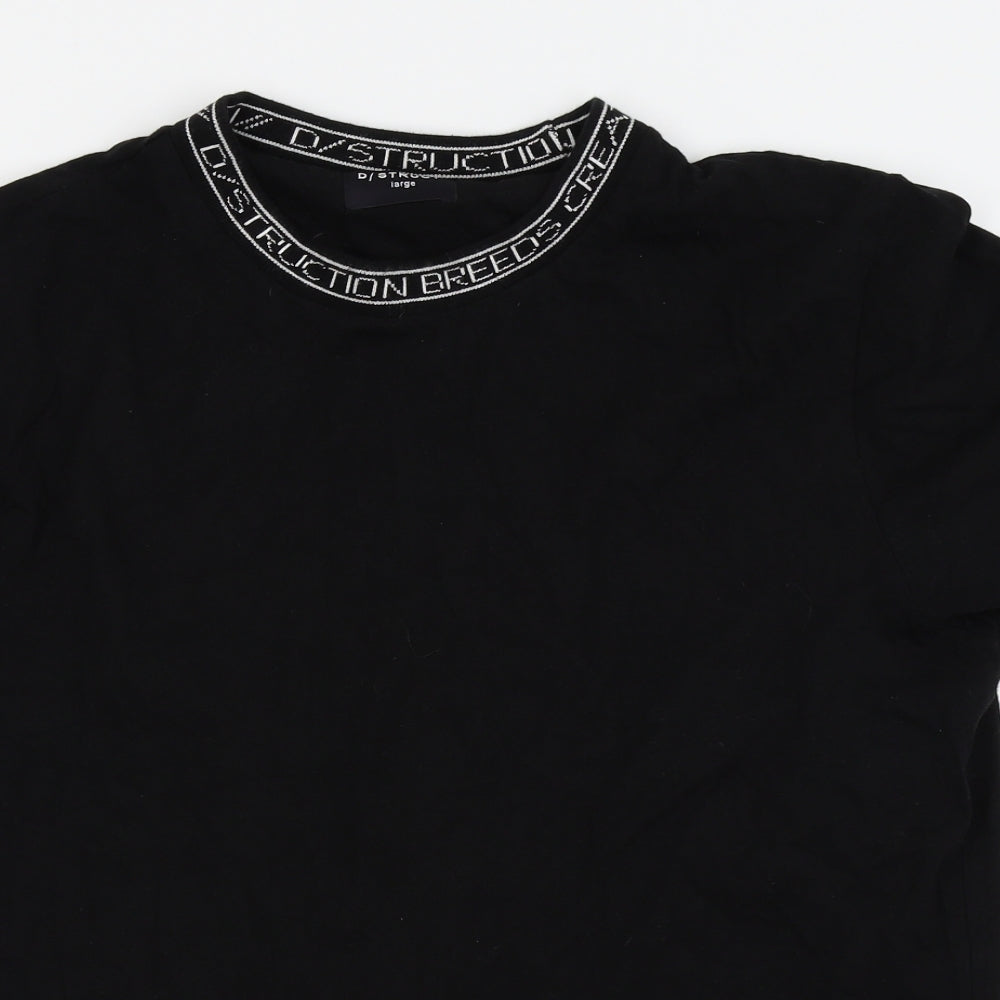D/struct Mens Black    T-Shirt Size L