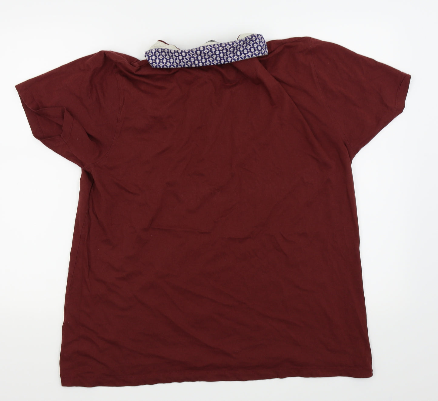 Peacocks Mens Red    Polo Size XL