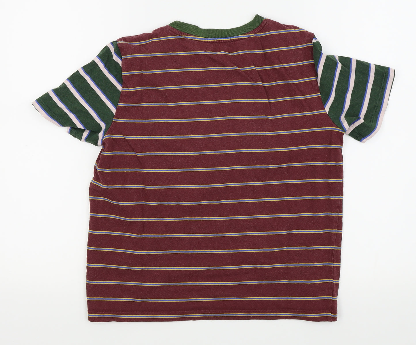 BDG Mens Red Striped   T-Shirt Size S