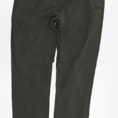 NEXT Mens Green   Chino Trousers Size 32 L27 in