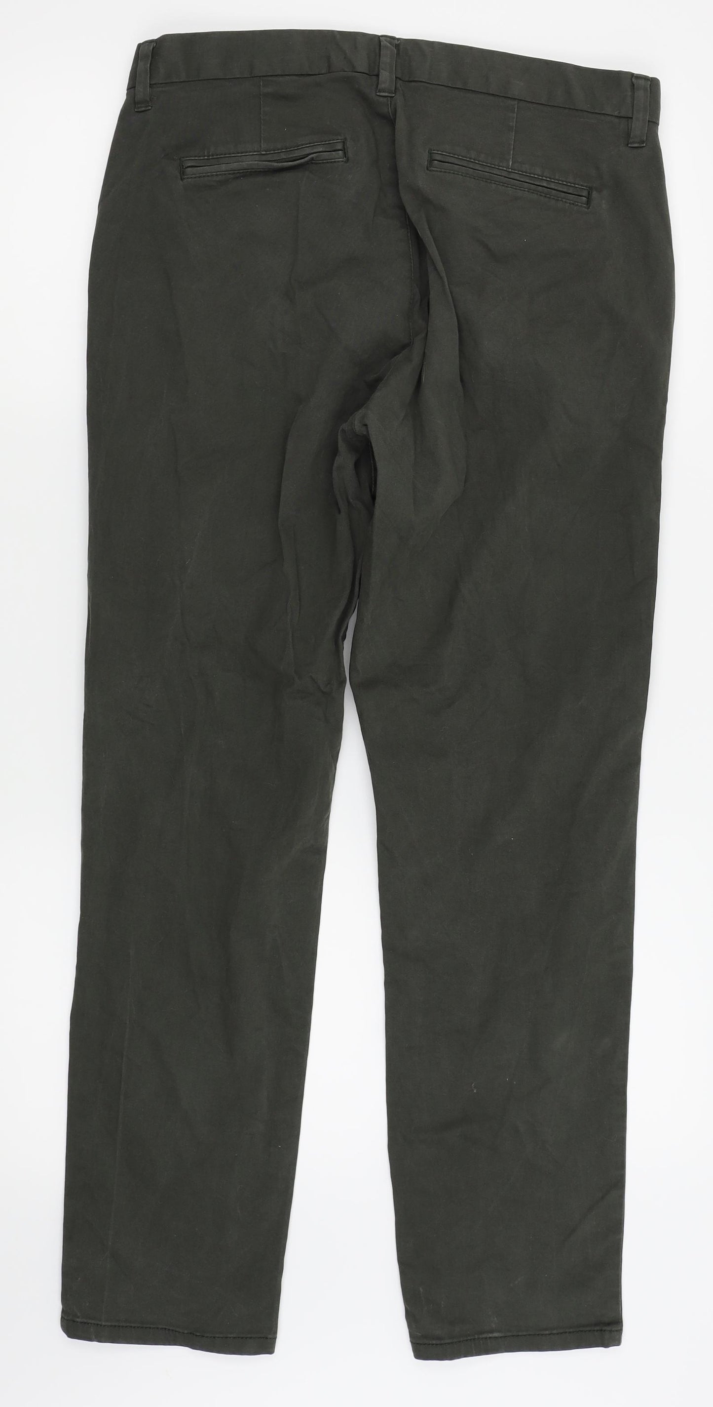 NEXT Mens Green   Chino Trousers Size 32 L27 in