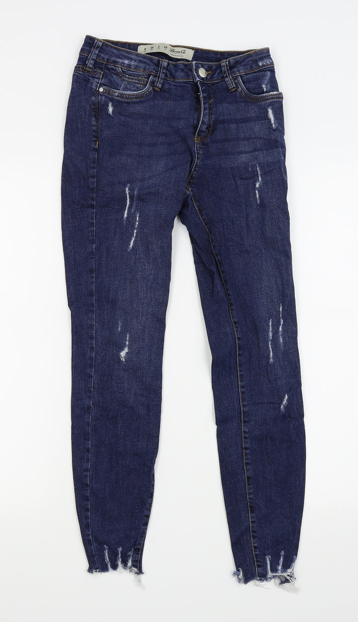 denim and co Womens Blue Skinny Jeans Size 8 L25 in