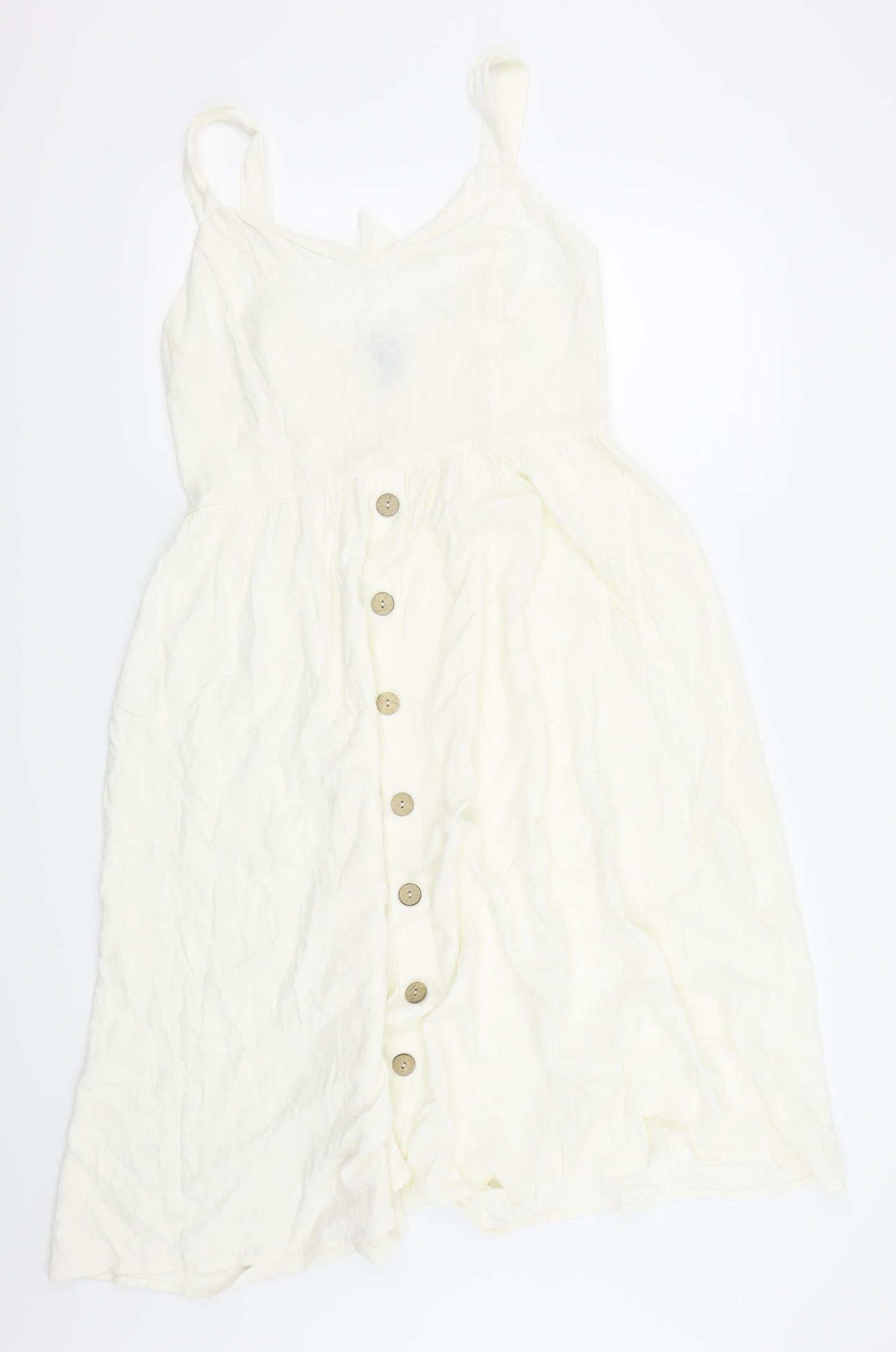 New Look Womens White   Fit & Flare  Size 14