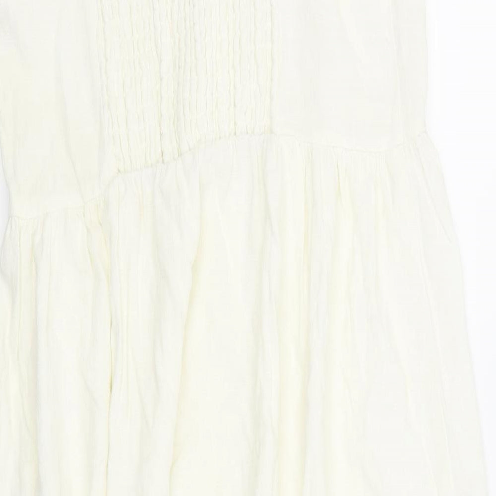 New Look Womens White   Fit & Flare  Size 14