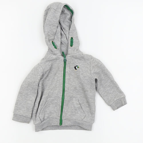 fred and flo  Grey   Full Zip Jumper Size 0-3 Months