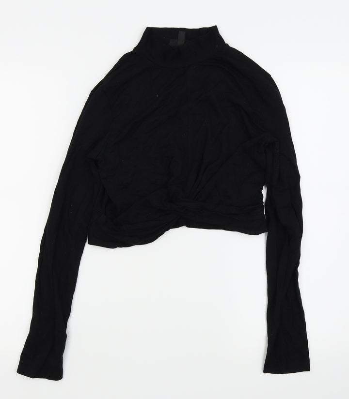 Topshop Womens Black   Basic T-Shirt Size 14