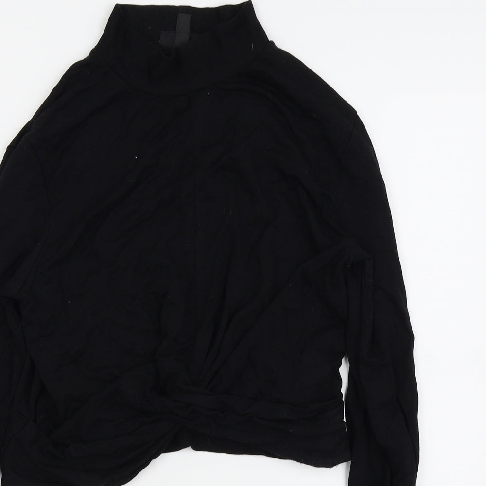 Topshop Womens Black   Basic T-Shirt Size 14