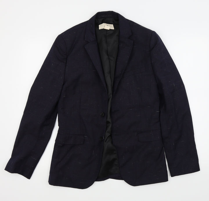 H&M Mens Blue   Jacket Suit Jacket Size 38