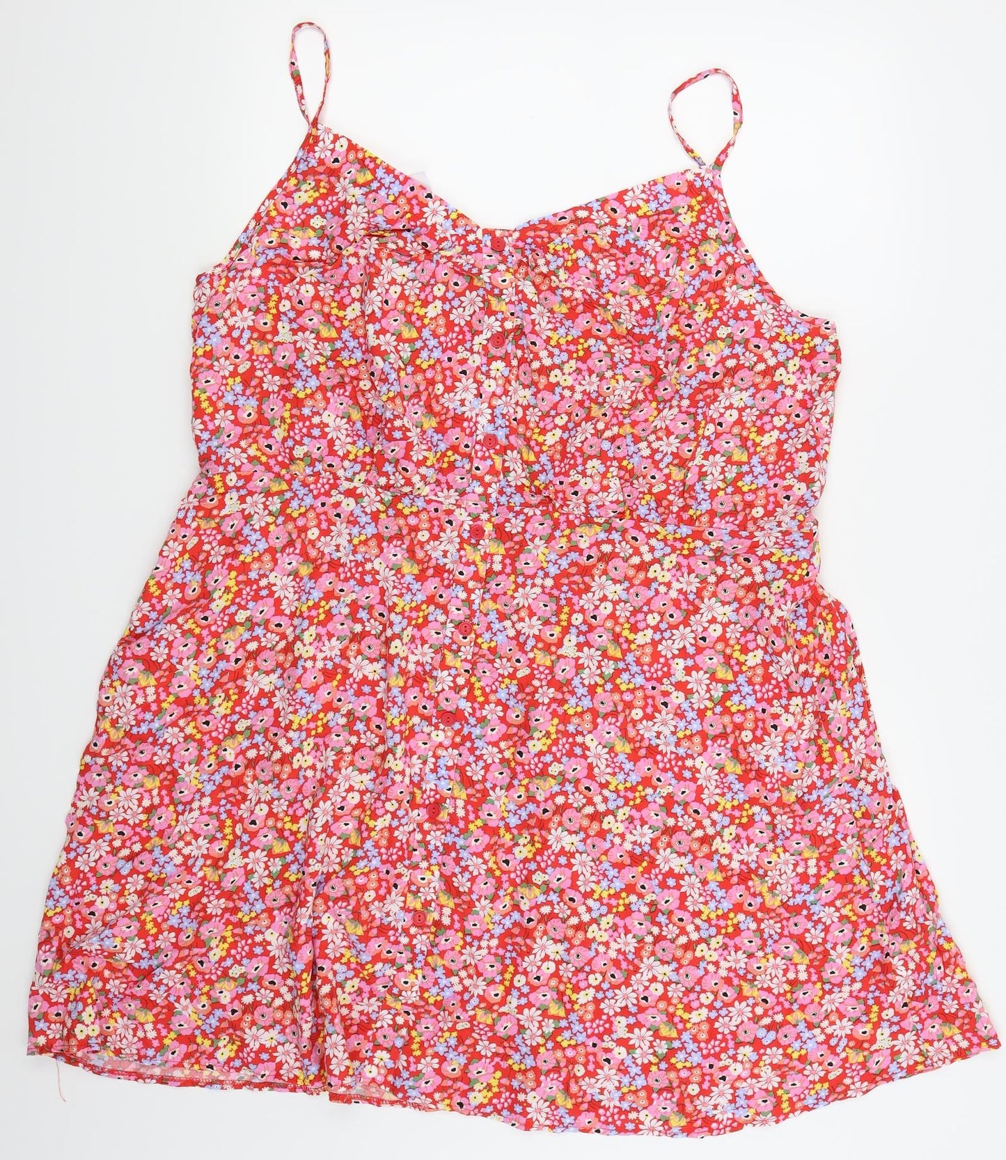 Asda George Womens Pink Fair Isle  Fit & Flare  Size 20