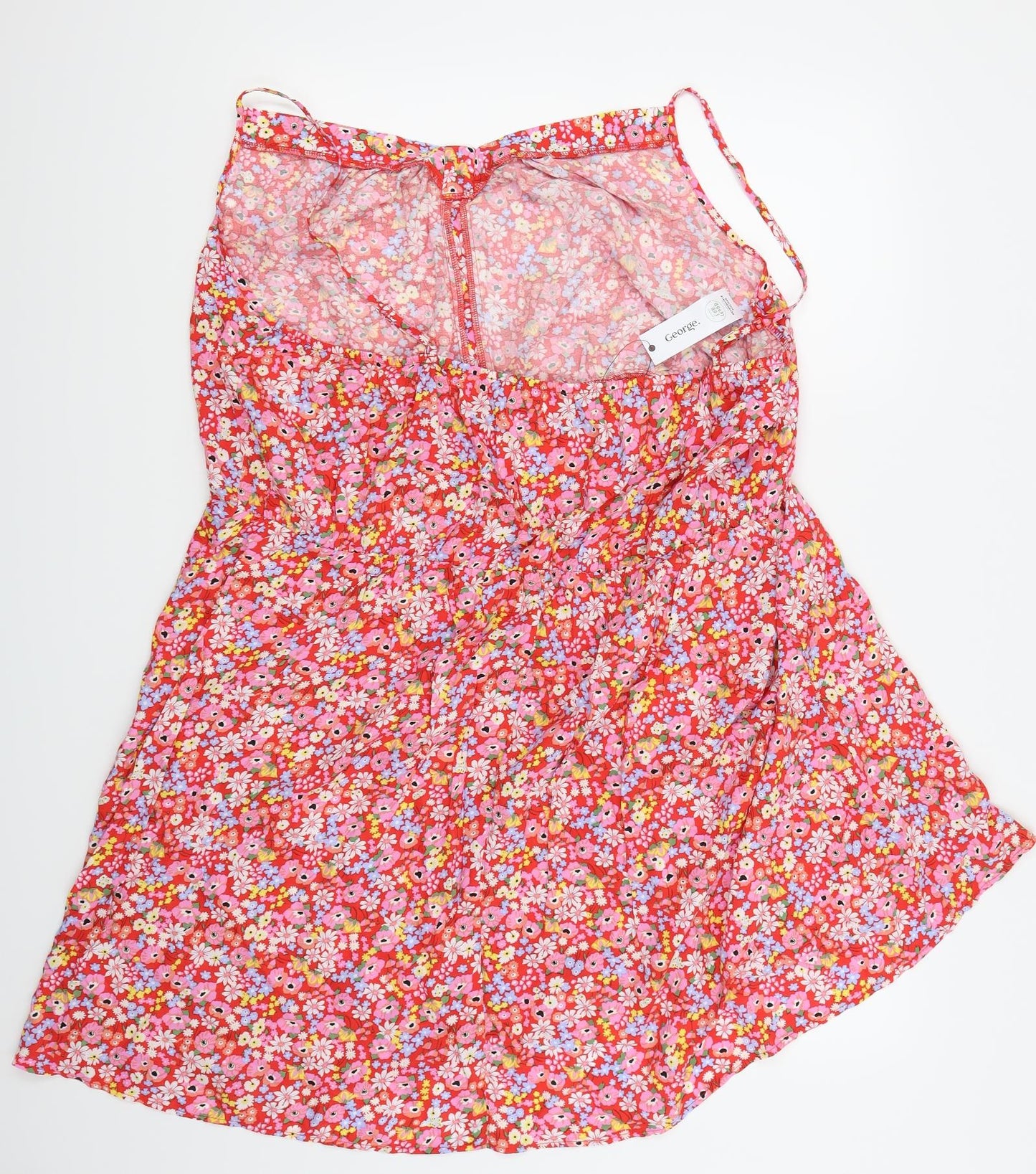 Asda George Womens Pink Fair Isle  Fit & Flare  Size 20
