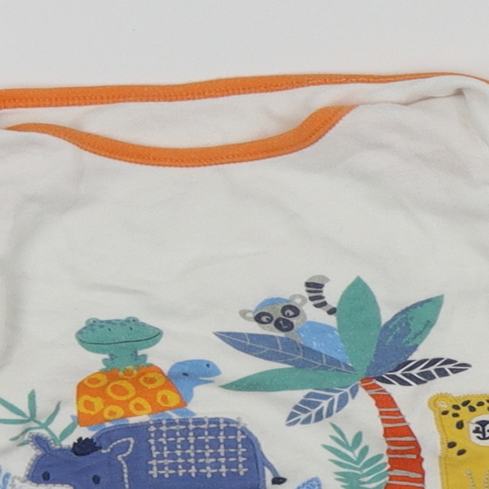 Nutmeg Boys Silver Animal Print  Basic Polo Size 12-18 Months