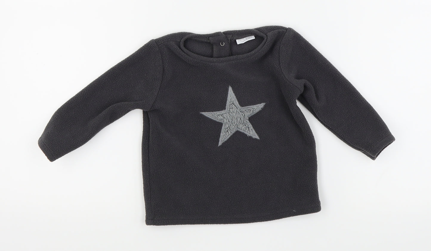 NEXT Boys Grey Solid  Babydoll Pyjama Top Size 9-12 Months