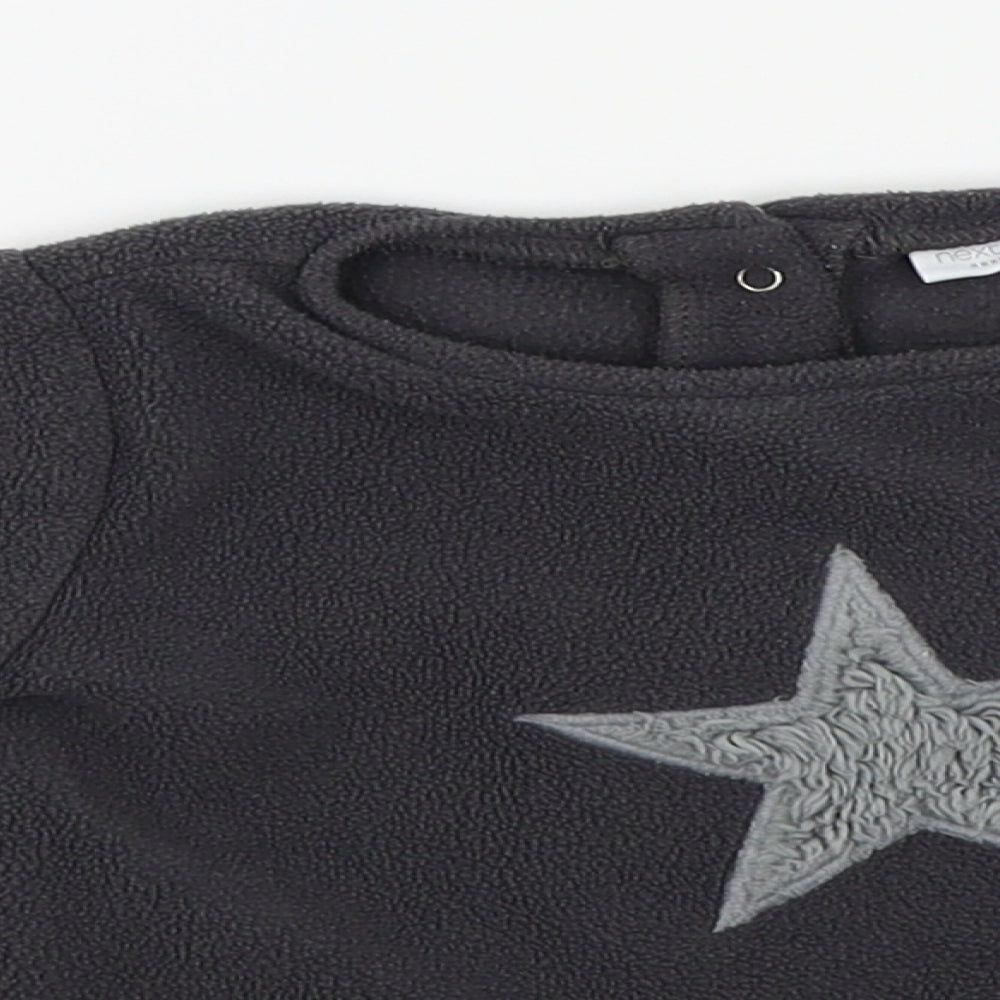 NEXT Boys Grey Solid  Babydoll Pyjama Top Size 9-12 Months