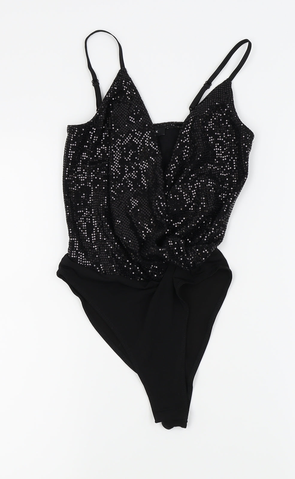New Look Womens Black   Bodysuit One-Piece Size 6