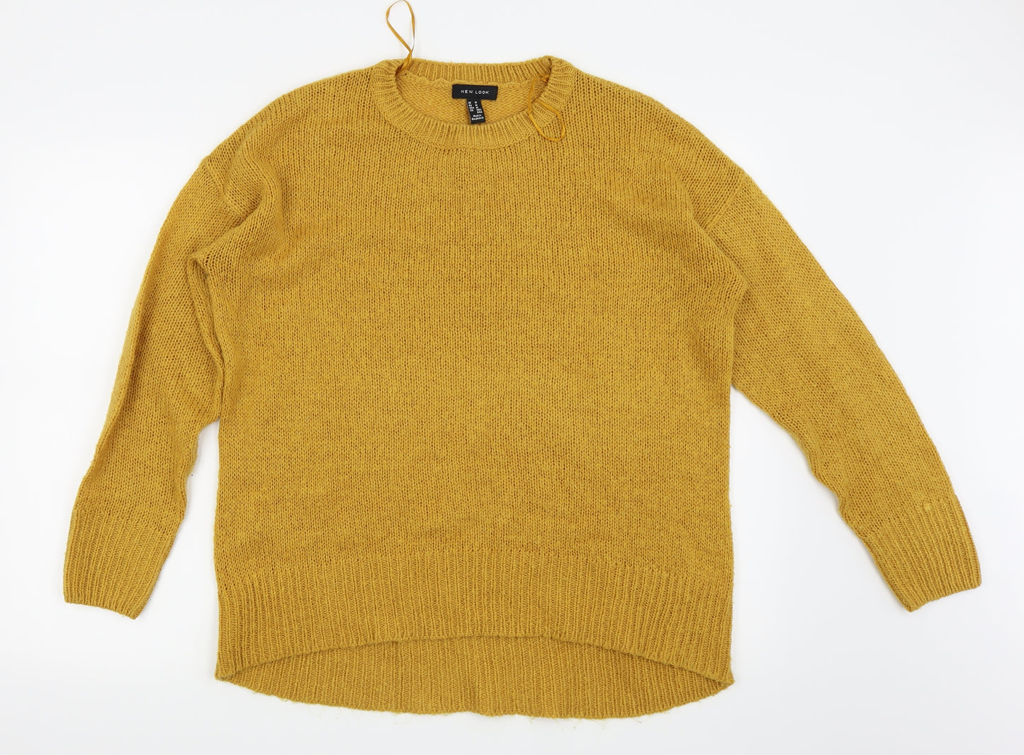 New Look Womens Yellow   Pullover Jumper Size M