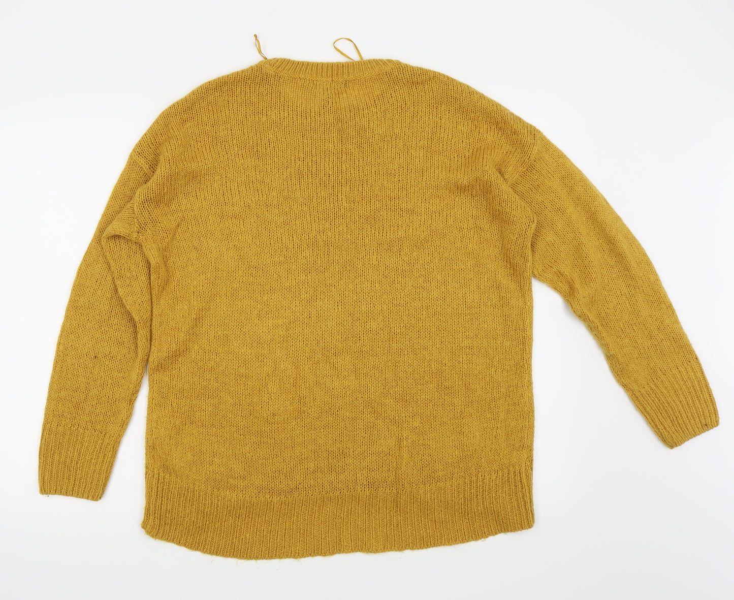 New Look Womens Yellow   Pullover Jumper Size M