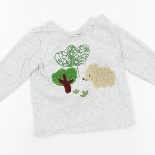 NEXT Boys Grey   Basic T-Shirt Size 12-18 Months
