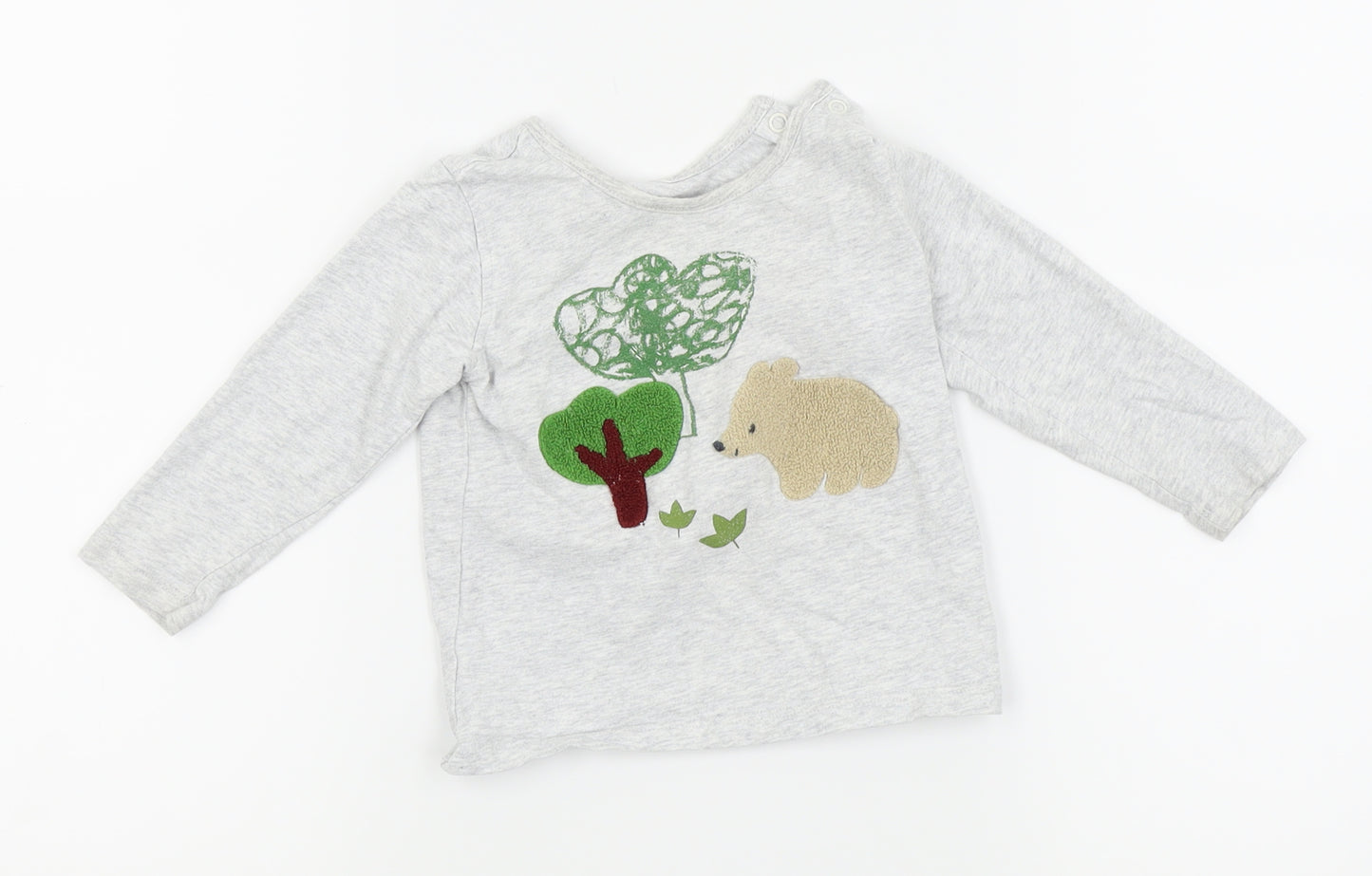 NEXT Boys Grey   Basic T-Shirt Size 12-18 Months