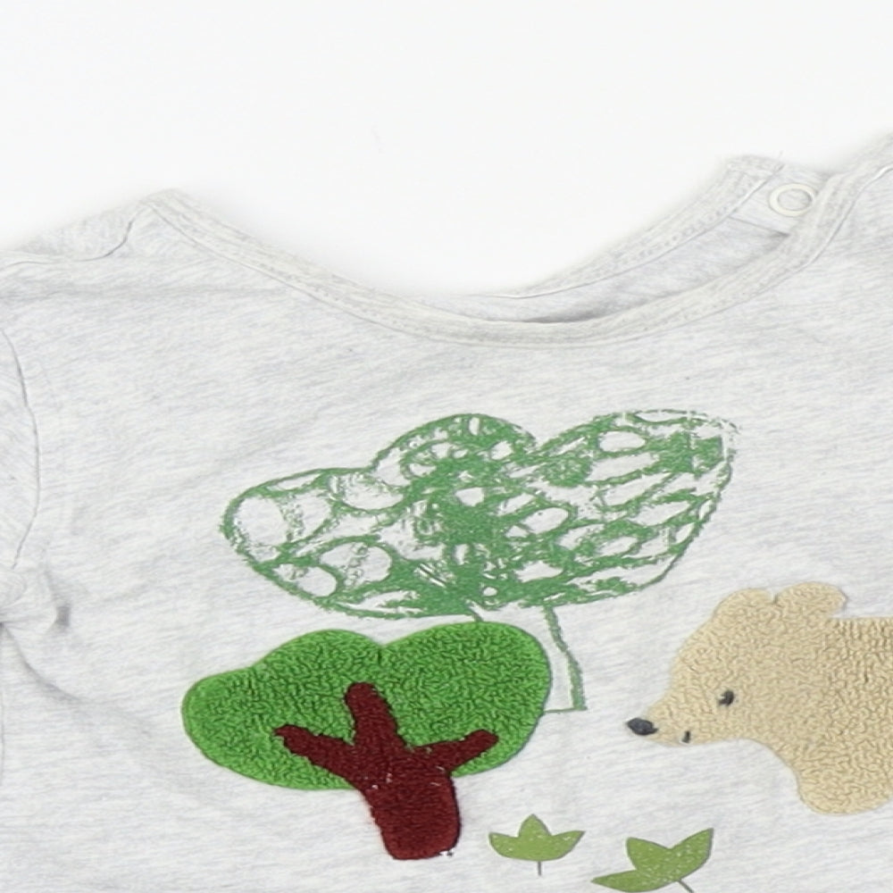 NEXT Boys Grey   Basic T-Shirt Size 12-18 Months
