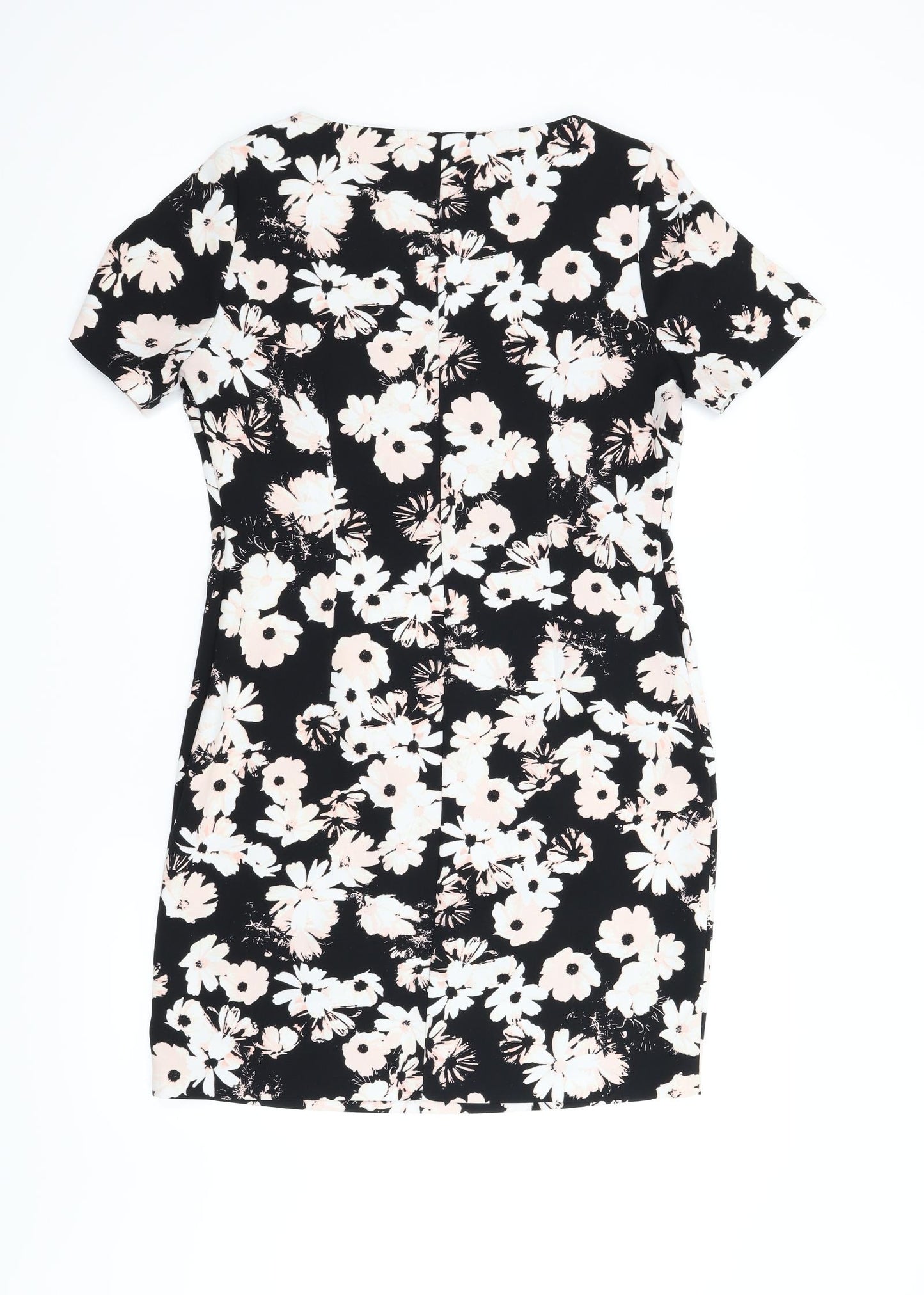 F&F Womens Black Floral  Pencil Dress  Size 10