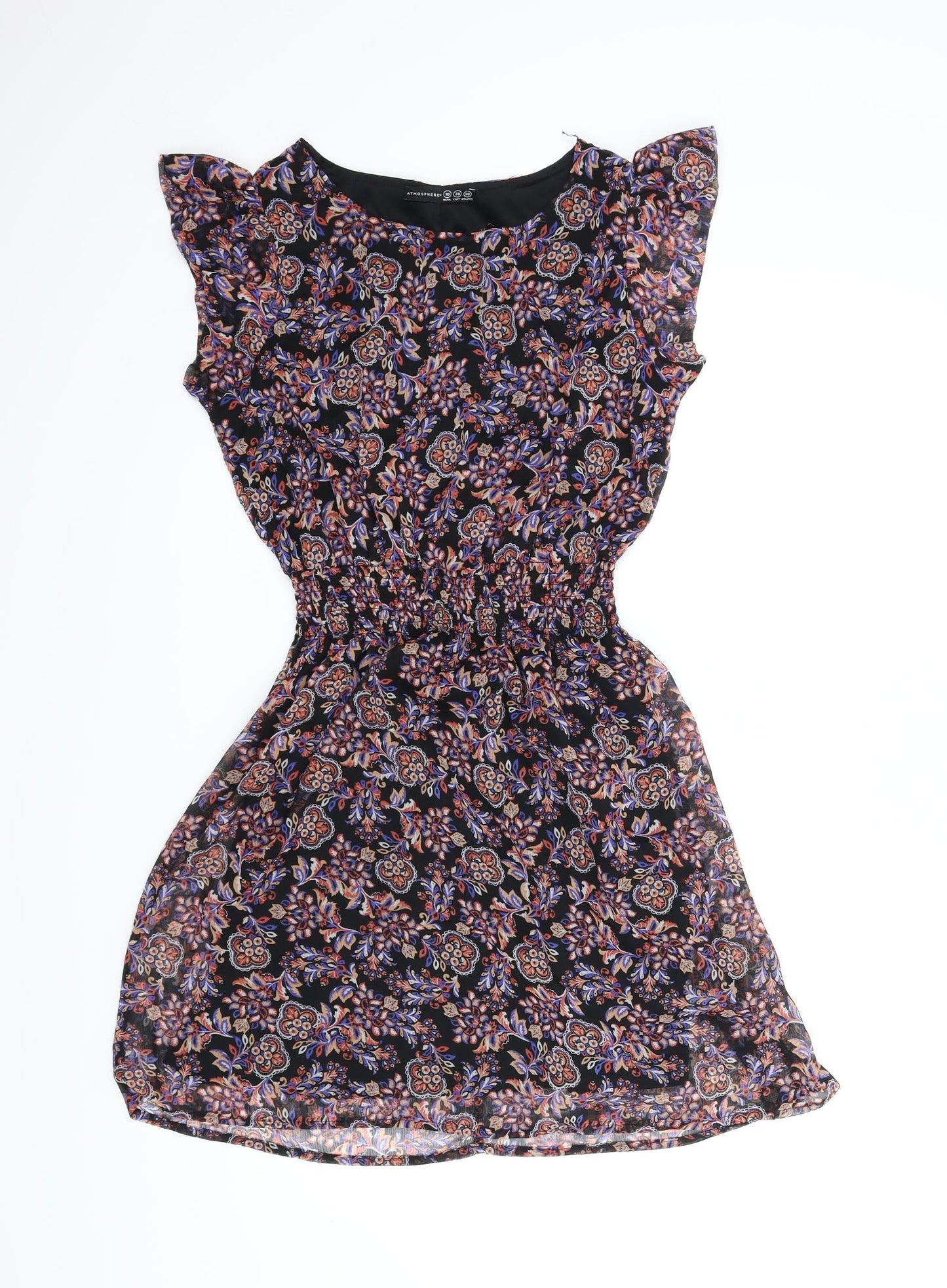 Atmosphere Womens Multicoloured Paisley  A-Line  Size 10