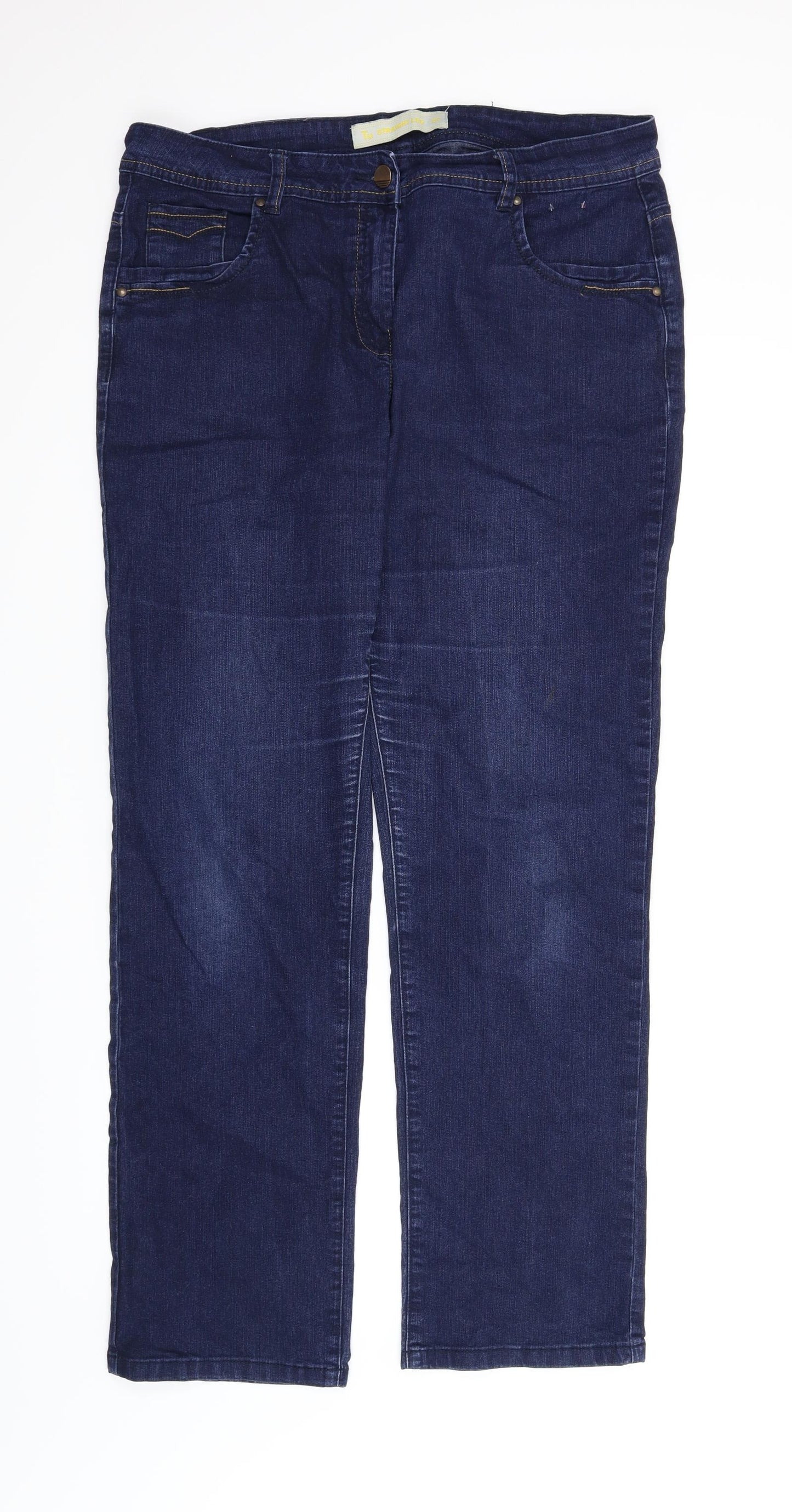 TU Womens Blue   Straight Jeans Size 16 L29.5 in