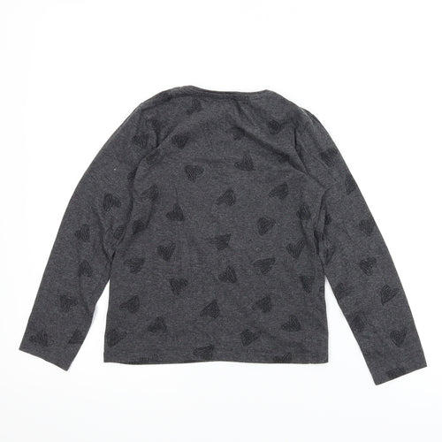 Primark Girls Grey   Basic T-Shirt Size 7-8 Years