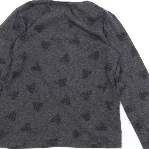 Primark Girls Grey   Basic T-Shirt Size 7-8 Years