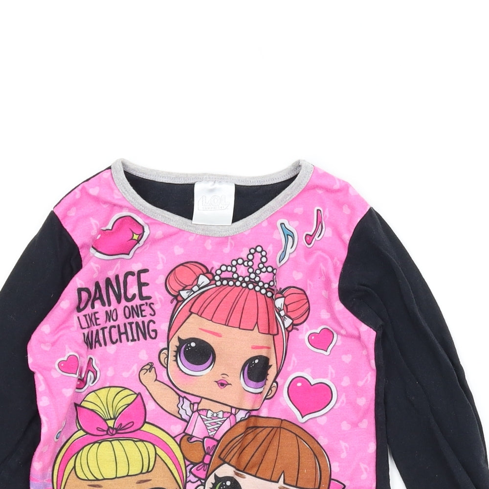 LOL Surpise Girls Pink   Basic T-Shirt Size 5-6 Years