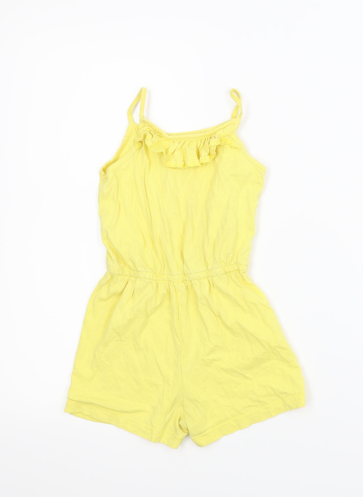 Primark Girls Yellow   Romper One-Piece Size 5-6 Years