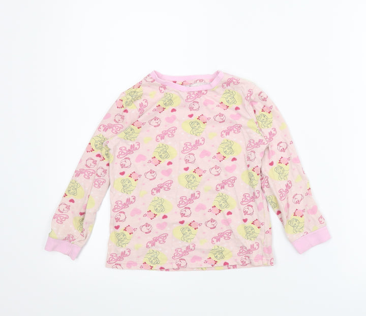 George Girls Pink Animal Print Top Pyjama Top Size 5-6 Years