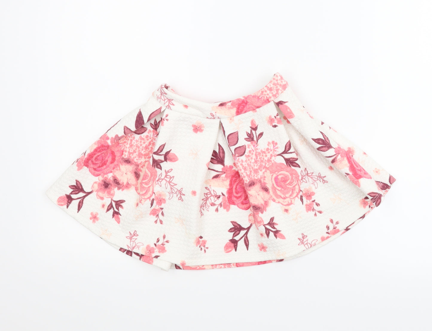 Minoti Girls Pink Floral  A-Line Skirt Size 5-6 Years