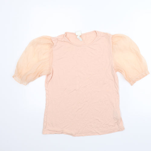 H&M Womens Pink   Basic Blouse Size M