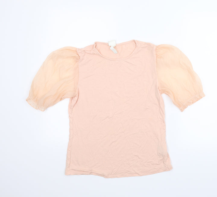 H&M Womens Pink Basic Blouse Size M