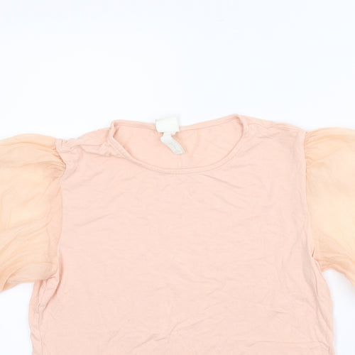 H&M Womens Pink   Basic Blouse Size M