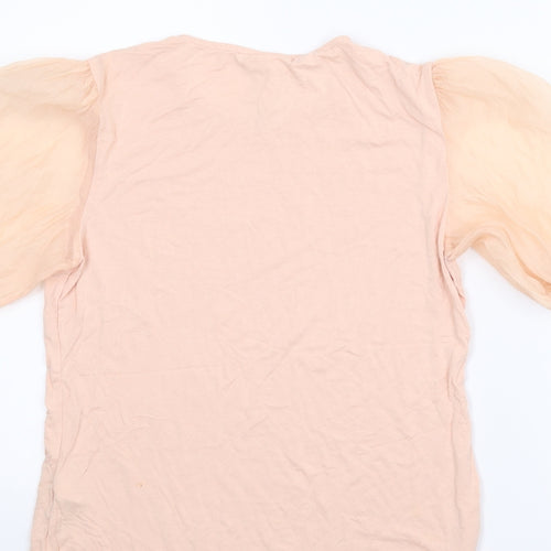 H&M Womens Pink   Basic Blouse Size M