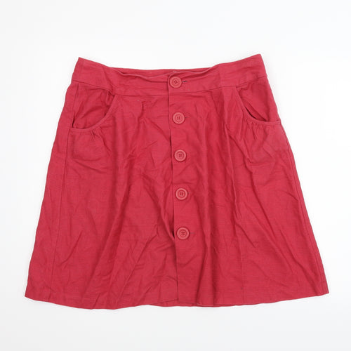 Papaya Womens Pink   A-Line Skirt Size 16