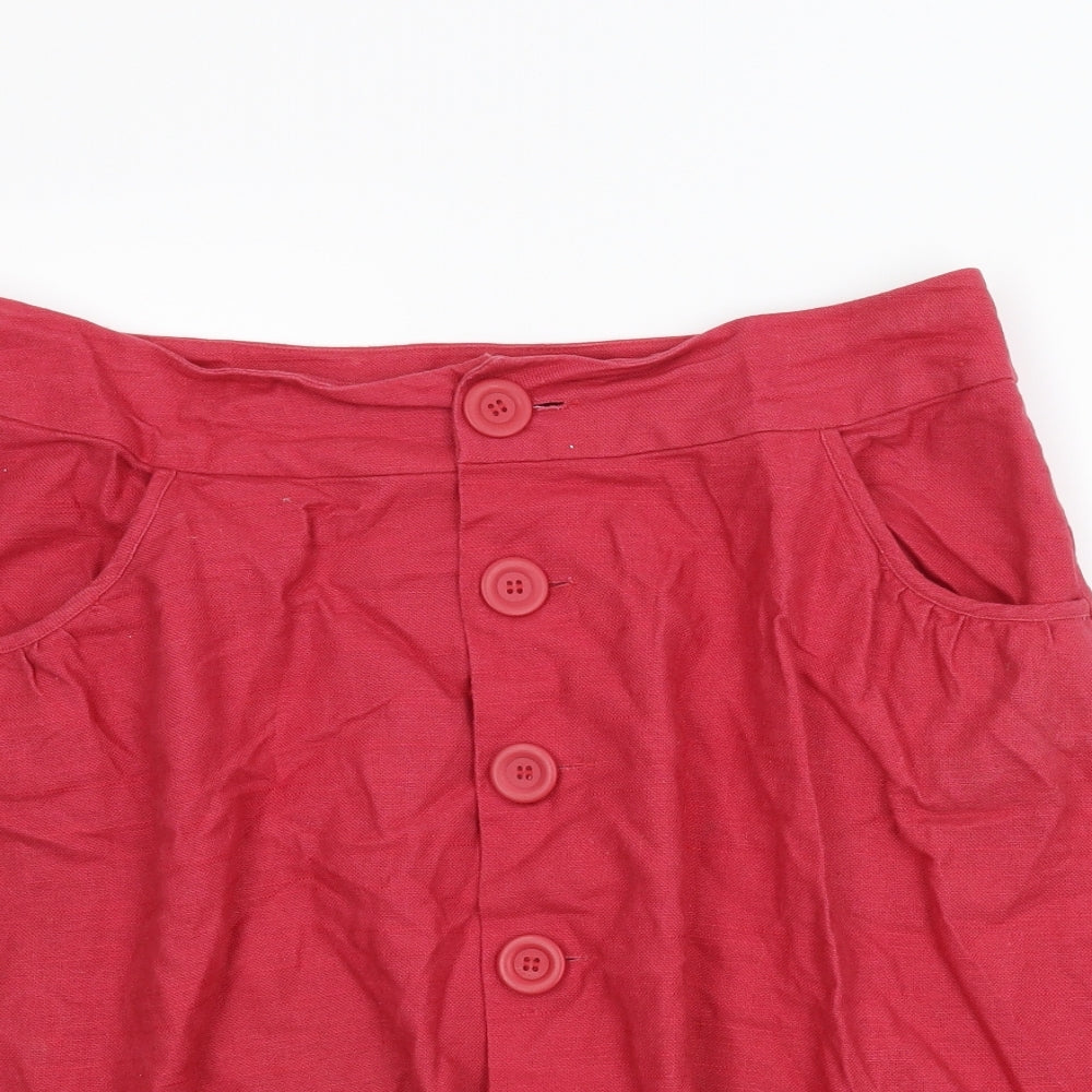 Papaya Womens Pink   A-Line Skirt Size 16