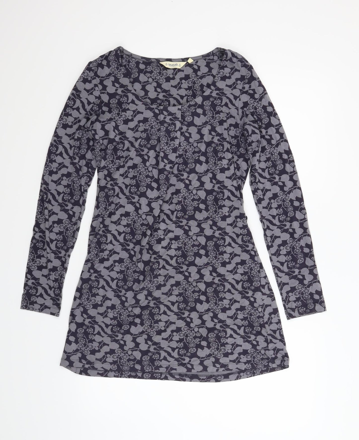 Seasalt Womens Blue Floral  A-Line  Size 8