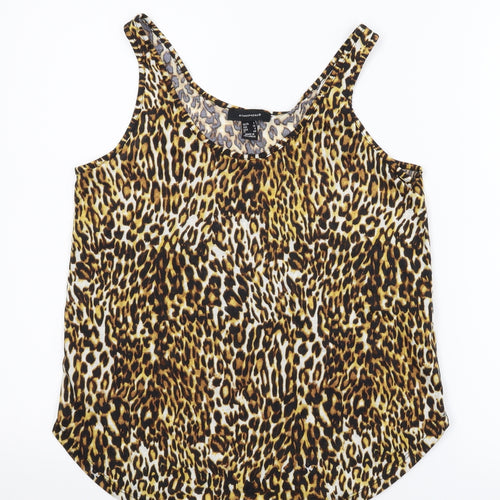 Atmosphere Womens Multicoloured Animal Print  Basic Tank Size 8