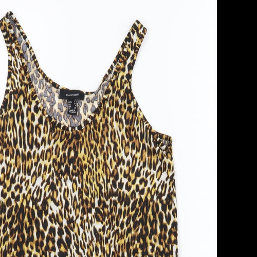Atmosphere Womens Multicoloured Animal Print  Basic Tank Size 8
